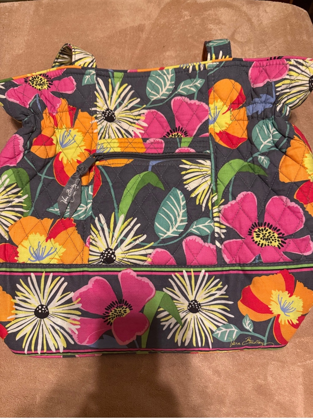Vera Bradley Shoulder Bag in Jazzy Blooms. NWOT
